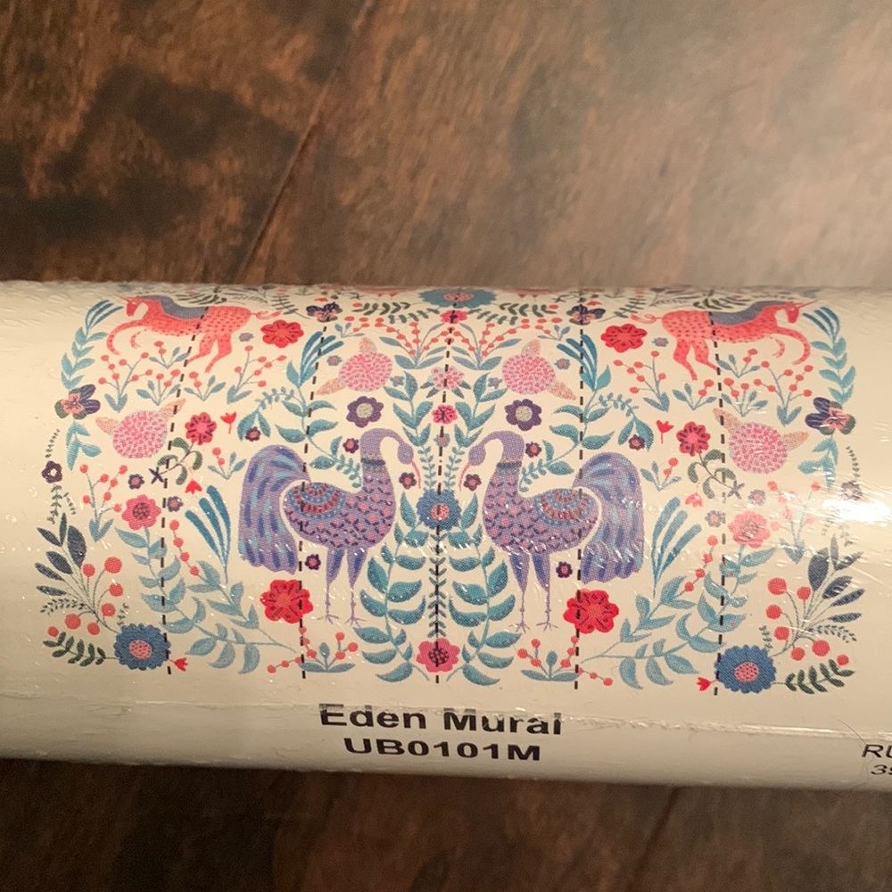 Anthropologie “Eden” wallpaper mural 9’x9’